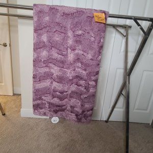 Sangria heathered hide minky